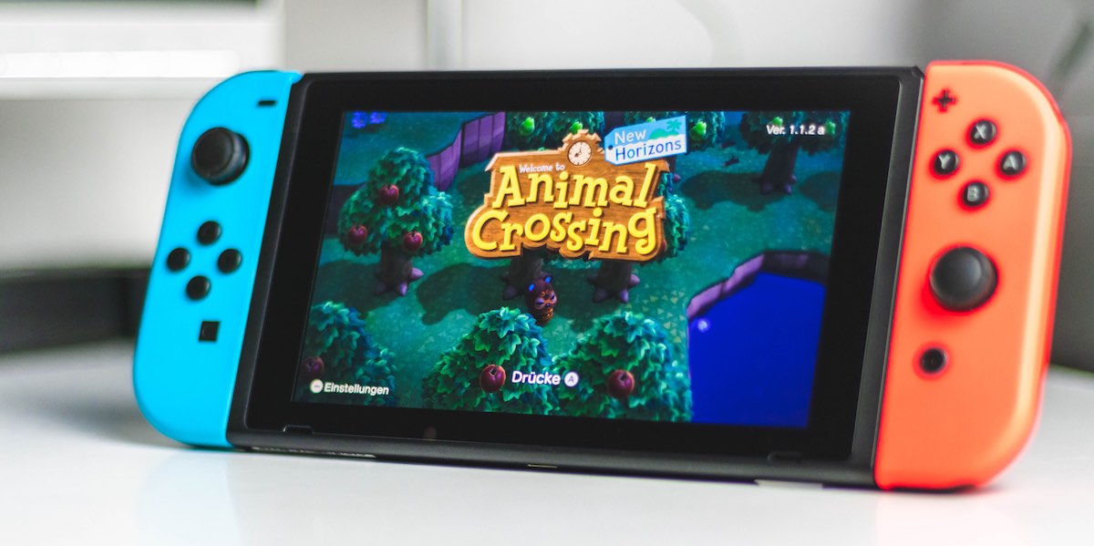 Animal Crossing on Neon Nintendo Switch